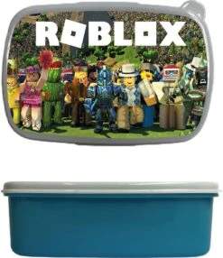Broodtrommel - Lunchbox - Roblox - Blauw - Schoolspullen -Schoonmaakartikelen Winkel 1038x1200
