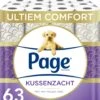 Page Toiletpapier - 63 Rollen - Kussenzacht Wc Papier (3-laags) - Met Extra Zijde - Voordeelverpakking -Schoonmaakartikelen Winkel 1066x1200
