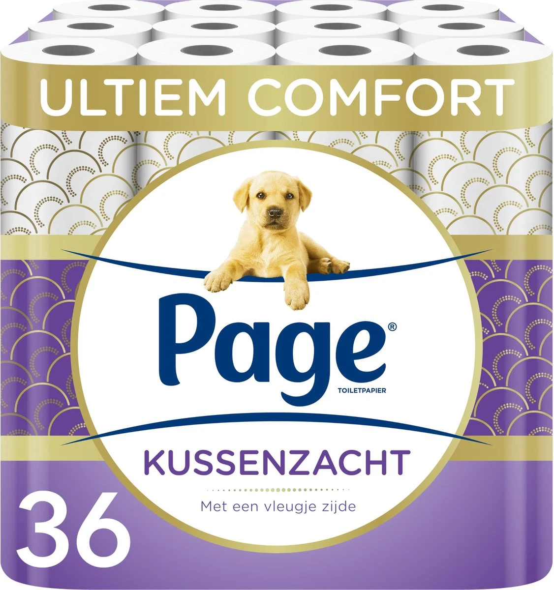Page Toiletpapier - 36 Rollen - Kussenzacht Wc Papier (3-laags) - Voordeelverpakking 3 Page Toiletpapier - 36 Rollen - Kussenzacht Wc Papier (3-laags) - Voordeelverpakking