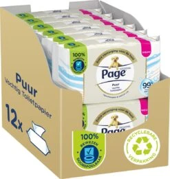 Page Puur Vochtig Toiletpapier - Extra Duurzaam Vochtig Wc Papier - 12 X 38 Stuks - Voordeelverpakking -Schoonmaakartikelen Winkel 1140x1200 2