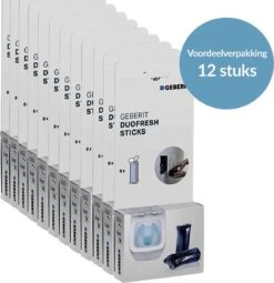 Geberit DuoFresh Sticks - 96 Stuks - Voordeelverpakking - Toilet/WC Blokjes Inbouwreservoir -Schoonmaakartikelen Winkel 1163x1200