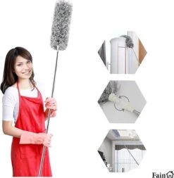 Fain® Plumeau Met Telescoopsteel – Grijs – 80 Tot 280 Cm - Uitschuifbaar – Wasbaar - Flexibel 360° Draaibaar – Duster - Microvezel Ragebol 15 Fain® Plumeau Met Telescoopsteel – Grijs – 80 Tot 280 Cm - Uitschuifbaar – Wasbaar - Flexibel 360° Draaibaar – Duster - Microvezel Ragebol -Schoonmaakartikelen Winkel 1171x1200 2