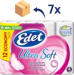 Edet Ultra Soft 4-laags Wc Papier - 84 Rollen -Schoonmaakartikelen Winkel 1186x1200 1
