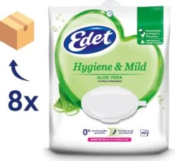 Edet Aloe Vera Vochtig Toiletpapier - 8 X 40 Stuks - Halfjaar Voorraad -Schoonmaakartikelen Winkel 1200x1101