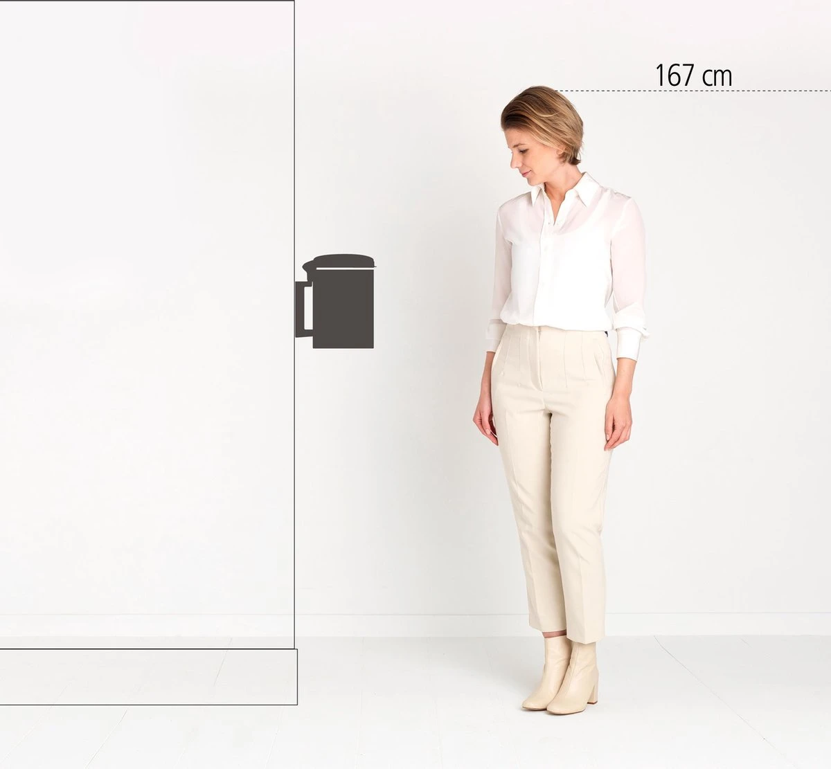 Brabantia NewIcon Wandprullenbak - 3 L - Matt Black 7 Brabantia NewIcon Wandprullenbak - 3 L - Matt Black - Afbeelding 5