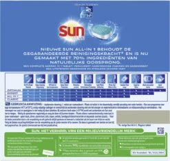 SUN® Sun All-in 1 Normaal Vaatwastabletten - 276 Tabletten - Voordeelverpakking -Schoonmaakartikelen Winkel 1200x1135