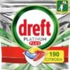 Dreft Platinum Plus All In One Lemon - 190 Stuks (2x95) - Voordeelverpakking - Vaatwastabletten -Schoonmaakartikelen Winkel 1200x1144 1