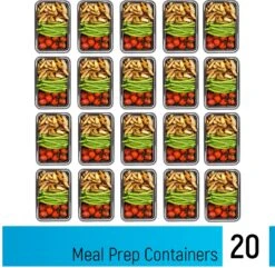 Meal Prep Bakjes - 20 Stuks - 1 Compartiment - Lunchbox - Diepvriesbakjes - Vershoudbakjes - Plastic Bakjes Met Deksel - Magnetron Bakjes Met Deksel - Meal Prep - Vershouddoos - 1L - BPA Vrij - Fitcrafters 19 Meal Prep Bakjes - 20 Stuks - 1 Compartiment - Lunchbox - Diepvriesbakjes - Vershoudbakjes - Plastic Bakjes Met Deksel - Magnetron Bakjes Met Deksel - Meal Prep - Vershouddoos - 1L - BPA Vrij - Fitcrafters -Schoonmaakartikelen Winkel 1200x1171 1