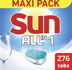 SUN® Sun All-in 1 Normaal Vaatwastabletten - 276 Tabletten - Voordeelverpakking -Schoonmaakartikelen Winkel 1200x1174 2