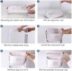 Sens Design Wassorteerder – Wasmand Met 3 Vakken - Op Wieltjes -Schoonmaakartikelen Winkel 1200x1175