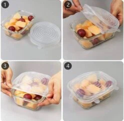 Siliconen Vershoud Deksels – Set Van 6 Stuks – Flexibel – Herbruikbaar – Wit - Stretch Tot Wel 30 Cm 17 Siliconen Vershoud Deksels – Set Van 6 Stuks – Flexibel – Herbruikbaar – Wit - Stretch Tot Wel 30 Cm -Schoonmaakartikelen Winkel 1200x1178 1