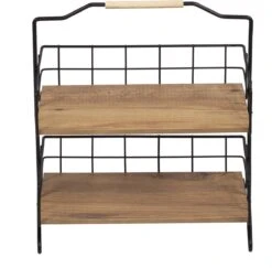 Metalen Keuken Etagere 2 Laags Van Naturn Living | Keuken Opbergrek | Kruidenpotjes Rek | Kruiden Organizer | Keuken Rek Specerijen | Mat Zwart -Schoonmaakartikelen Winkel 1200x1179