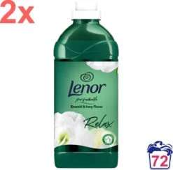Lenor - Emerald & Lotus Flower - Wasverzachter - 2160ml - 72 Wasbeurten -Schoonmaakartikelen Winkel 1200x1186 1