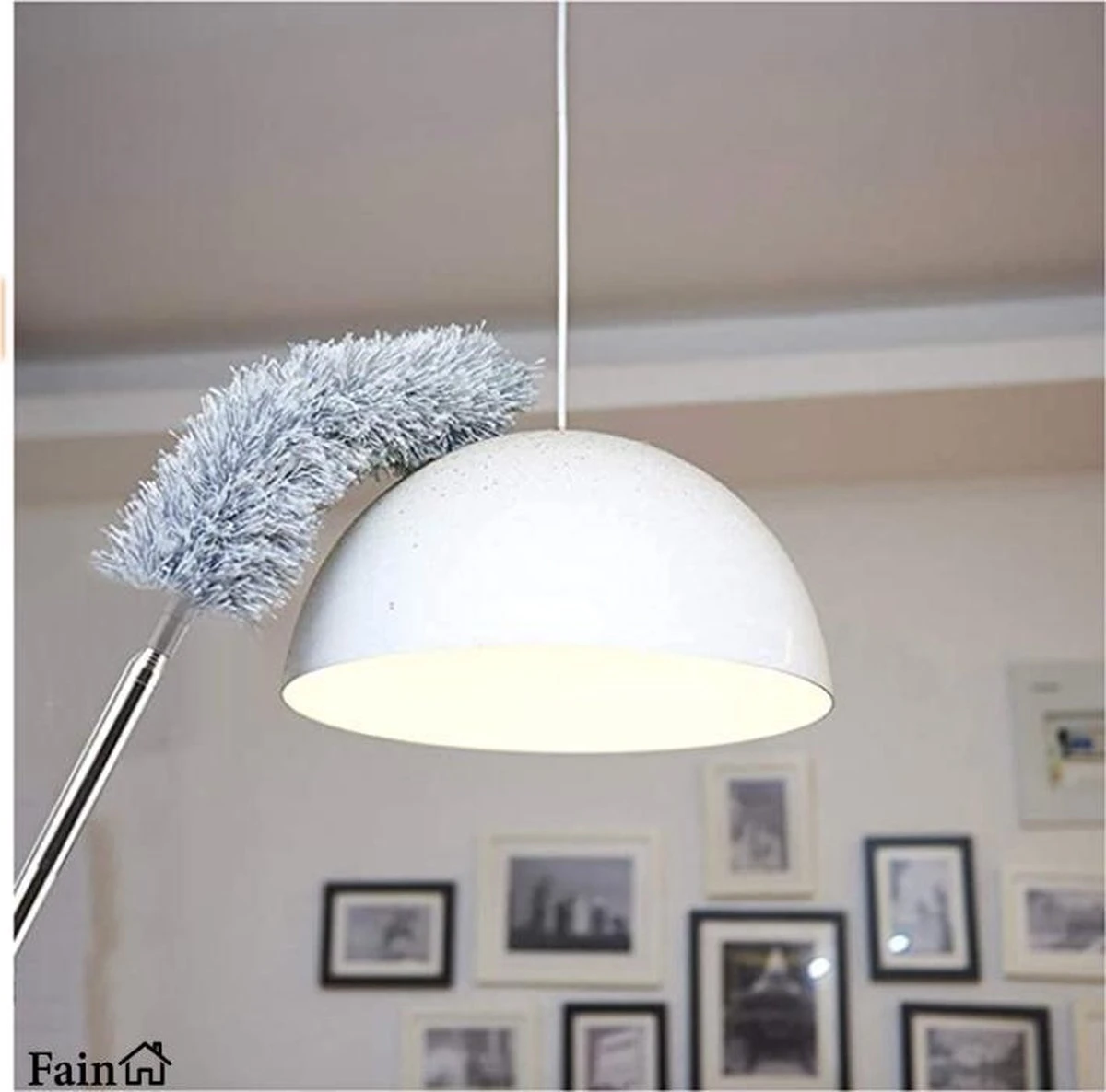 Fain® Plumeau Met Telescoopsteel – Grijs – 80 Tot 280 Cm - Uitschuifbaar – Wasbaar - Flexibel 360° Draaibaar – Duster - Microvezel Ragebol 5 Fain® Plumeau Met Telescoopsteel – Grijs – 80 Tot 280 Cm - Uitschuifbaar – Wasbaar - Flexibel 360° Draaibaar – Duster - Microvezel Ragebol - Afbeelding 3