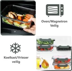 VMCA Glazen Vershoudbakjes Voor Vriezer Oven En Magnetron - 10 Bakjes - Grijs 18 VMCA Glazen Vershoudbakjes Voor Vriezer Oven En Magnetron - 10 Bakjes - Grijs -Schoonmaakartikelen Winkel 1200x1190 3