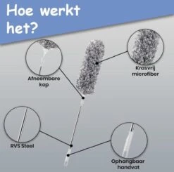 Fain® Plumeau Met Telescoopsteel – Grijs – 80 Tot 280 Cm - Uitschuifbaar – Wasbaar - Flexibel 360° Draaibaar – Duster - Microvezel Ragebol 18 Fain® Plumeau Met Telescoopsteel – Grijs – 80 Tot 280 Cm - Uitschuifbaar – Wasbaar - Flexibel 360° Draaibaar – Duster - Microvezel Ragebol -Schoonmaakartikelen Winkel 1200x1190 4