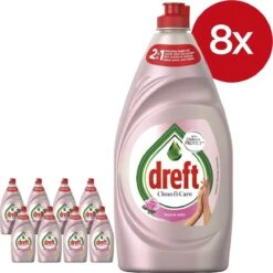 Dreft Clean & Care Rose & Satin Afwasmiddel - 8x780ml - Voordeelverpakking 16 Dreft Clean & Care Rose & Satin Afwasmiddel - 8x780ml - Voordeelverpakking -Schoonmaakartikelen Winkel 1200x1200 376