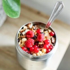 Coninx Thermos Lunchbox - Muesli Beker To Go - Isoleer Lunchpot - Yoghurtbeker To Go - Mueslibeker 840ml (600ml+240ml) - RVS -Schoonmaakartikelen Winkel 1200x1200 482