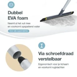 ACE Goods Vloertrekker Met Steel – Vloerwisser Badkamer - Trekker Douche – Raamwisser Verstelbaar – Watertrekker - Incl Ophanghaak -Schoonmaakartikelen Winkel 1200x1200 487
