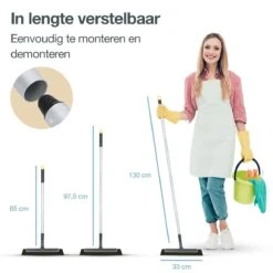 ACE Goods Vloertrekker Met Steel – Vloerwisser Badkamer - Trekker Douche – Raamwisser Verstelbaar – Watertrekker - Incl Ophanghaak -Schoonmaakartikelen Winkel 1200x1200 489