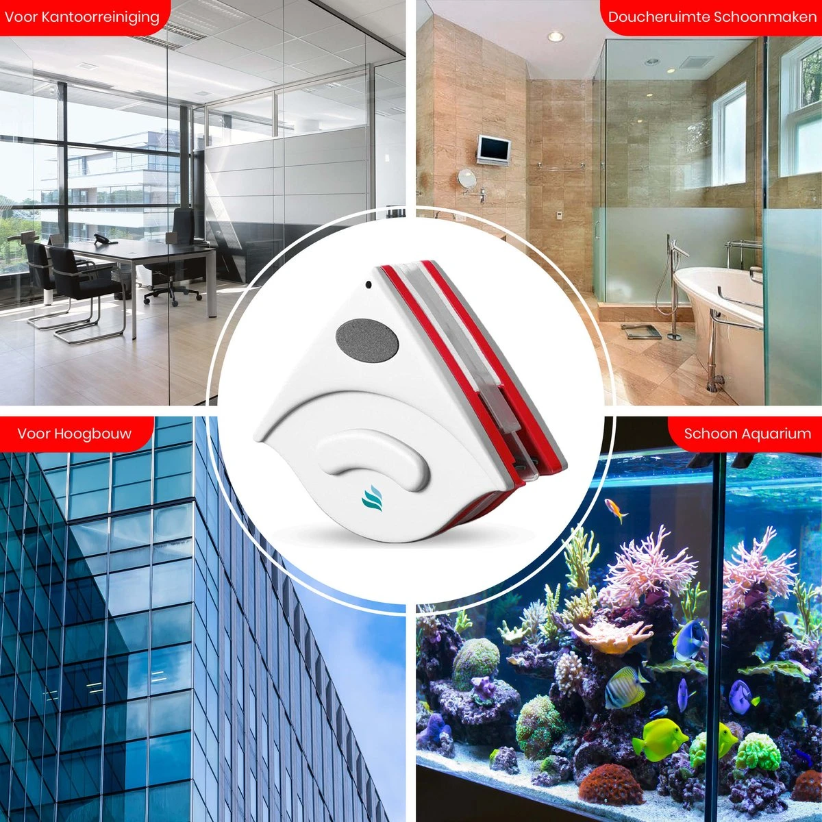 TibaGoods Magnetische Raamwisser Voor Dubbelglas - Ruitenreiniger - Ramenwasser - Magneet Ruitenwisser 6 TibaGoods Magnetische Raamwisser Voor Dubbelglas - Ruitenreiniger - Ramenwasser - Magneet Ruitenwisser - Afbeelding 4