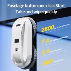 PuroTech Robot Ramenwasser - Ruitenreiniger - Nieuwste Uitvoering - Ramenwisser - Elektrische Ramenwisser - Incl. Afstandsbediening - Raamrobot -Schoonmaakartikelen Winkel 1200x1200 551