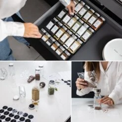 Deleca 24 Glazen Kruidenpotjes - Incl. 3 Soorten Stickers En Strooideksel Set - Voorraadpotten Glas Met Deksel - Kruidenstrooier - 10,5 X 4,3 Cm - Vierkant / 120 Ml 16 Deleca 24 Glazen Kruidenpotjes - Incl. 3 Soorten Stickers En Strooideksel Set - Voorraadpotten Glas Met Deksel - Kruidenstrooier - 10,5 X 4,3 Cm - Vierkant / 120 Ml -Schoonmaakartikelen Winkel 1200x1200 595