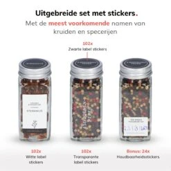 Deleca 24 Glazen Kruidenpotjes - Incl. 3 Soorten Stickers En Strooideksel Set - Voorraadpotten Glas Met Deksel - Kruidenstrooier - 10,5 X 4,3 Cm - Vierkant / 120 Ml 18 Deleca 24 Glazen Kruidenpotjes - Incl. 3 Soorten Stickers En Strooideksel Set - Voorraadpotten Glas Met Deksel - Kruidenstrooier - 10,5 X 4,3 Cm - Vierkant / 120 Ml -Schoonmaakartikelen Winkel 1200x1200 597