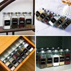 Soothe 24 Glazen Kruidenpotjes Set Met 2 Soorten Strooideksels – Kruidenstrooier – Compleet Pakket Incl Kruidenpotjes Stickers, Krijtstift En Accessoires -Schoonmaakartikelen Winkel 1200x1200 608