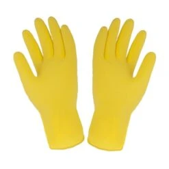 Multy Luxe Huishoudhandschoenen Maat M - Natuurlatex Met Katoenen Vlokvoering - Anti Slip - Rubberen Handschoenen - Waterdicht - Natuurlijk Latex - Maat M -Schoonmaakartikelen Winkel 1200x1200 616