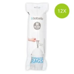 Brabantia PerfectFit Vuilniszakken - 50/60 L - Code H - 12 Rollen X 10 Stuks -Schoonmaakartikelen Winkel 1200x1200 635