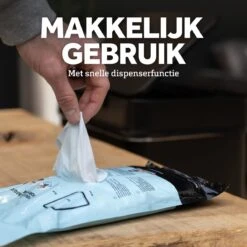 BagFitter Blauw A 12L Tot 15L Vuilniszak Met Trekband Van 100% Gerecycled Plastic - 54,5cm X 45cm - 30 Stuks - 12-15 Liter - Vuilniszakken - Afvalzakken - Prullenbakzakken Geschikt Voor O.a. Homra Stephs, Blinq En Nexo -Schoonmaakartikelen Winkel 1200x1200 643