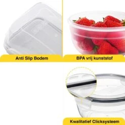 KE&1 Vershoudbakjes - Meal Prep Bakjes - Lunchbox - Diepvriesbakjes - Plastic Bakjes - Keuken - Keukenkast - Bakken -Schoonmaakartikelen Winkel 1200x1200 649