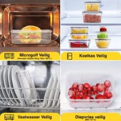 KE&1 Vershoudbakjes - Meal Prep Bakjes - Lunchbox - Diepvriesbakjes - Plastic Bakjes - Keuken - Keukenkast - Bakken -Schoonmaakartikelen Winkel 1200x1200 650