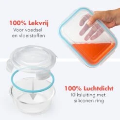 KitchenBrothers Meal Prep Bakjes - Set - Luchtdicht - BPA Vrij - Glas - 9 Stuks -Schoonmaakartikelen Winkel 1200x1200 653