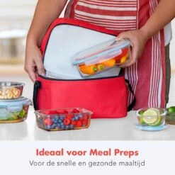 KitchenBrothers Meal Prep Bakjes - Set - Luchtdicht - BPA Vrij - Glas - 9 Stuks -Schoonmaakartikelen Winkel 1200x1200 655