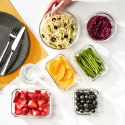 Vershoudbakjes - Meal Prep Bakjes - Diepvriesbakjes - Vershouddoos - Vershoudbakjes Set - Glas - 12 Stuks - BPA Vrij - Stosh -Schoonmaakartikelen Winkel 1200x1200 685