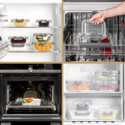 Vershoudbakjes - Meal Prep Bakjes - Diepvriesbakjes - Vershouddoos - Vershoudbakjes Set - Glas - 12 Stuks - BPA Vrij - Stosh -Schoonmaakartikelen Winkel 1200x1200 691