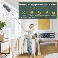 Livv Goods Telescopische Plumeau Set Met Telescoopsteel - 5 In 1 - Tot 250 Cm Uitschuifbaar - Duster - Stoffer -Schoonmaakartikelen Winkel 1200x1200 721