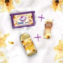 Lenor Gouden Orchidee - Wasverzachter - Voordeelverpakking 8 X 19 Wasbeurten -Schoonmaakartikelen Winkel 1200x1200 8