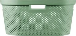 Curver Infinity Recycled Dots Wasmand - 40L - 2 Stuks - Groen -Schoonmaakartikelen Winkel 1200x573 1