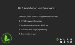 PURE NANO Glas - Nano Coating Voor 5 Jaar Heldere Ramen Met Minder Schoonmaakwerk - 250 Ml -Schoonmaakartikelen Winkel 1200x730