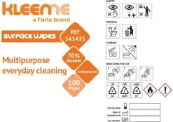 Schoonmaakdoekjes - Ontsmettingsdoekjes - Desinfectiedoekjes - Desinfectie Doekjes - KleenMe - Alcohol Doekjes - Alcoholdoekjes - Allesreiniger Zachte Antibacteriële Alcohol Wipes- 100 Doekjes - Met Dispenser - 70% Alcohol - 185 X 110mm -Schoonmaakartikelen Winkel 1200x846