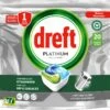 Dreft Platinum All In One - Vaatwascapsules - Original - Voordeelverpakking 5 X 20 Capsules -Schoonmaakartikelen Winkel 1200x852 2