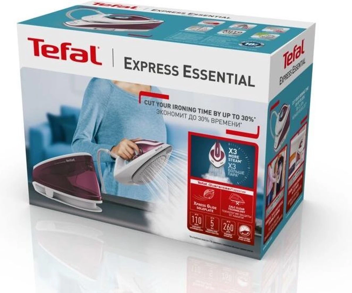 Tefal Express Essential Express Esstential SV6110 Stoomgenerator 18 Tefal Express Essential Express Esstential SV6110 Stoomgenerator - Afbeelding 16