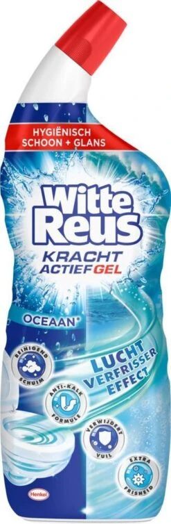 Witte Reus Toiletreiniger - Kracht Actief Gel Oceaan - Voordeelverpakking 10 X 700ml -Schoonmaakartikelen Winkel 393x1200 1