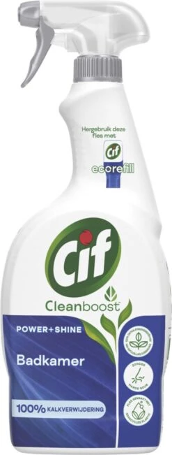 Cif CleanBoost Power & Shine Badkamer Spray - 6 X 750 Ml - Voordeelverpakking 22 Cif CleanBoost Power & Shine Badkamer Spray - 6 X 750 Ml - Voordeelverpakking -Schoonmaakartikelen Winkel 455x1200