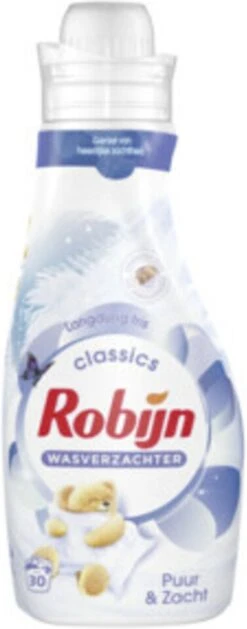 Robijn Puur & Zacht Wasverzachter - 8 X 30 Wasbeurten - Voordeelverpakking -Schoonmaakartikelen Winkel 471x1200