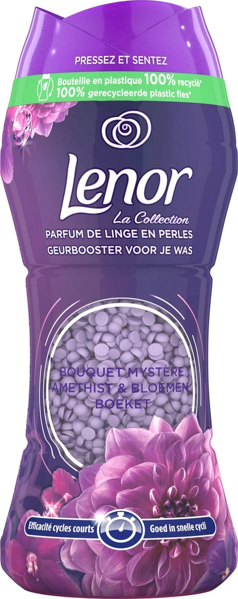 Lenor Amethist En Bloemen - In-Wash Geurbooster - Voordeelverpakking 6 X 16 Wasbeurten 4 Lenor Amethist En Bloemen - In-Wash Geurbooster - Voordeelverpakking 6 X 16 Wasbeurten - Afbeelding 2