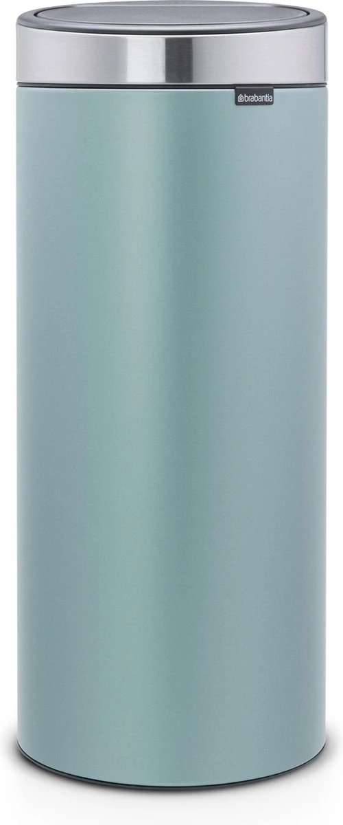 Brabantia Touch Bin Prullenbak - 30 L - Metallic Mint / Matt Steel Fingerprint Proof Deksel 3 Brabantia Touch Bin Prullenbak - 30 L - Metallic Mint / Matt Steel Fingerprint Proof Deksel